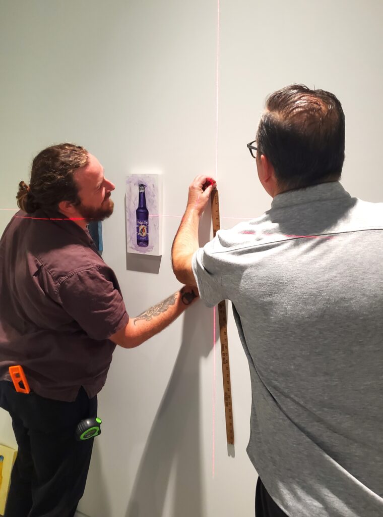 Marking the gallery wall